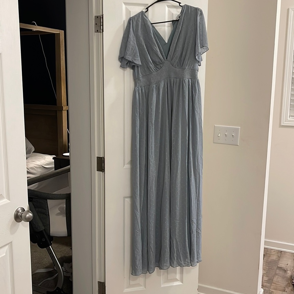 Weslie Shimmer Dot Maxi Dress from Baltic Born